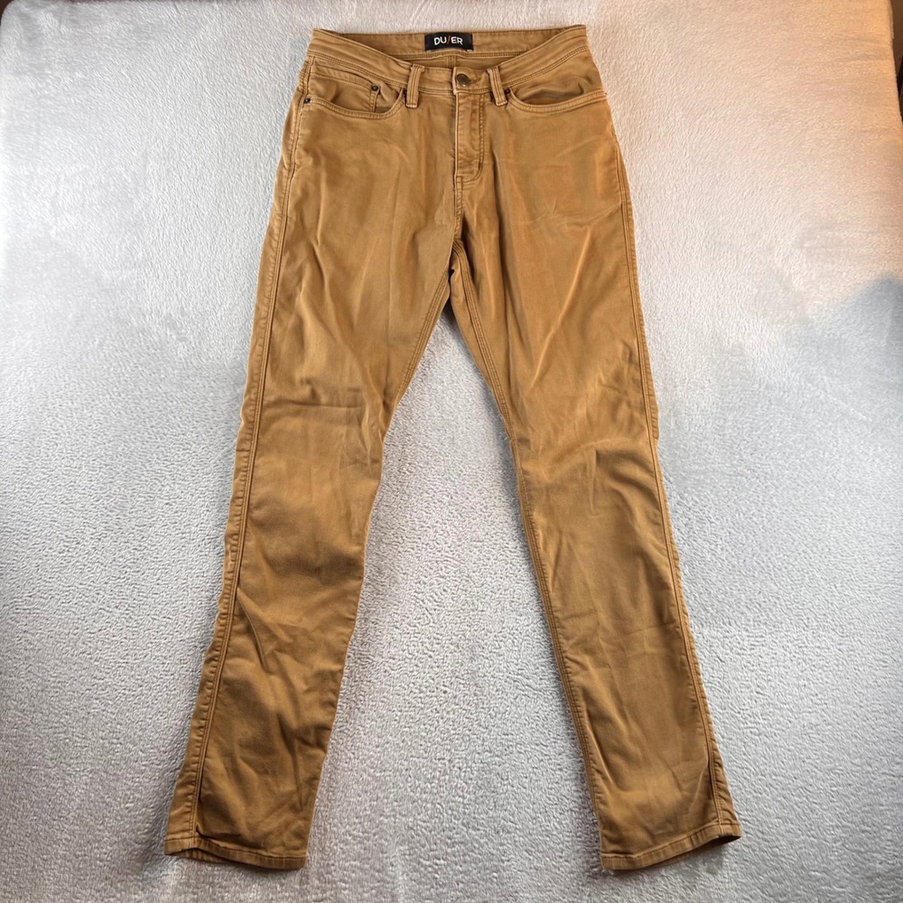 DU/ER No Sweat Pant N2X Relaxed Taper Tan Khaki Mens MFNR1002 30x32